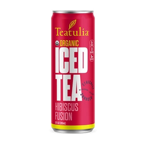 Teatulia Organic Teas Organic Hibiscus Fusion Iced Tea-12 oz.-12/Case