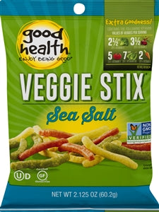 Good Health Natural Products Veggie Stix 2.125 oz.-2.13 oz.-10/Case