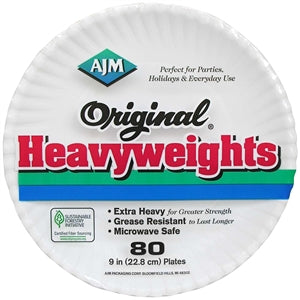 12 Packs : Original Heavyweights Paper Plates