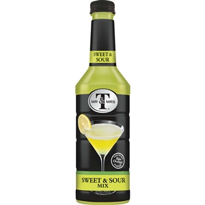 Mr & Mrs T's Sweet & Sour Cocktail Mixer-1 Liter-6/Case