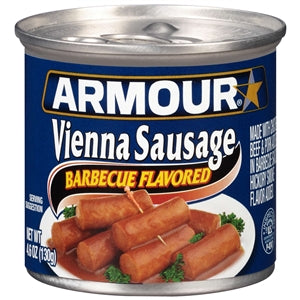 Armour Barbecue Flavored Vienna Sausage-4.6 oz.-24/Case