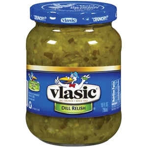 Vlasic Dill Relish Jar-10 fl oz.-12/Case