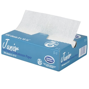 Handy Wacks 8 Inch X 10 Inch Interfolded Deli Premium Grade Paper-500 Count-12/Case