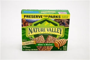 Nature Valley Crunchy Granola Bar, Oats 'N Honey, 12 Bars, 8.94 oz, Granola & Energy Bars