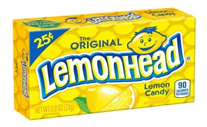Lemonhead Pre-Priced Hard Candy-0.8 oz.-24/Box-12/Case