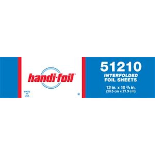 Handi-Foil Interfolded 12"X10.75" Foil Sheet-500 Count-6/Case