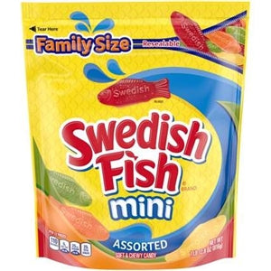 Swedish Fish Assorted Gummy Candy Bag-1.8 lb.-4/Case