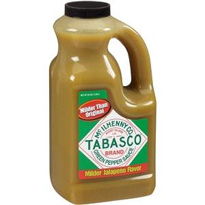 Tabasco Green Pepper Hot Sauce Bulk-0.5 Gallon-2/Case