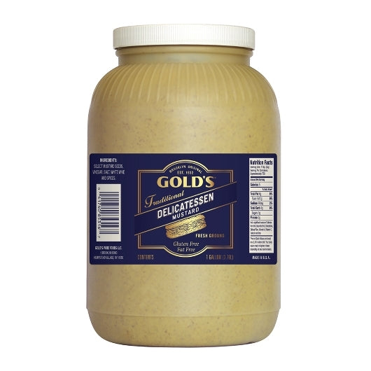 Gold's Delicatessen Style Mustard Bulk-1 Gallon-4/Case
