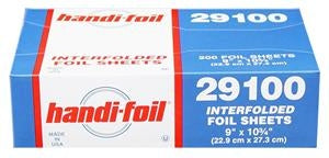Hfa Handi-Foil 9 Inch X 10.75 Inch Foil Sheet-200 Count-12/Case