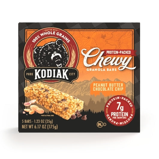 Kodiak Cakes Peanut Butter Chocolate Chip Chewy Bars-6.17 oz.-12/Case