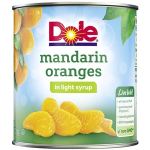 Dole In Light Syrup Mandarin Orange-11 oz.-12/Case