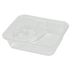 Nacho Tray - 2 Compartment, Clear Plastic - 500/Case