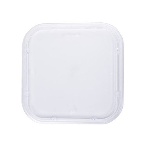 5Se200Pl100 Square Tub Lid Pete 8X8 Clear 100/Case