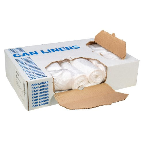 Right Choice™ Hdpe 12/16-Gal Can Liner Roll, Natural, 24" X 33", 8 Mic000 1000/Case