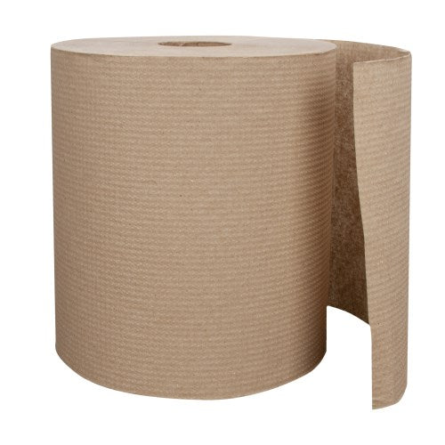 Right Choice™ Paper Hardwound Towel 1-Ply, Kraft, 7.87" X 800' 6/Case