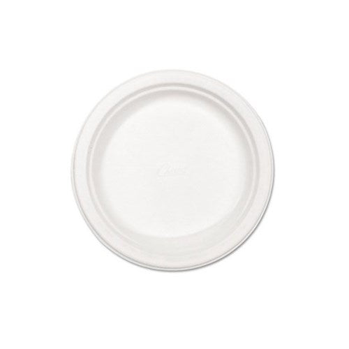 Paper Dinnerware, Plate, 8.75" Dia, White, 500/carton
