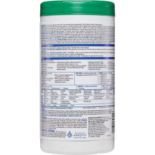 30825 Clorox Healthcare Wipes Hydrogen Peroxide 155-Ct 930/Case