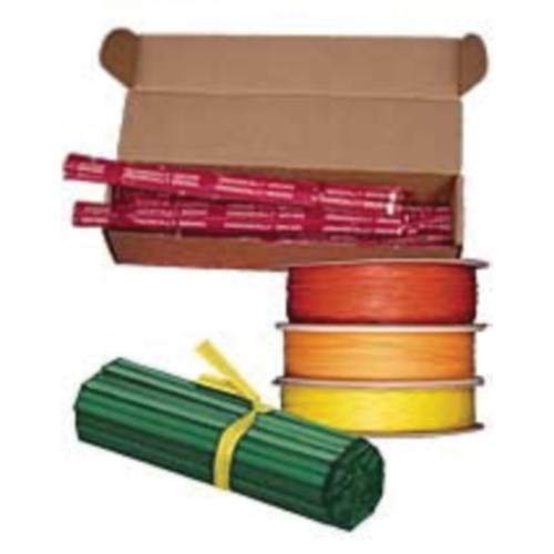 TwistEms White Paper Twist Ties 3.5" X 0.20" 50000/Box Round Eye