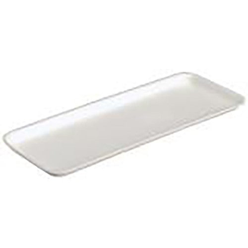 7S Foam White Tray - 14.63" X 5.63" X 0.67" 250/Case