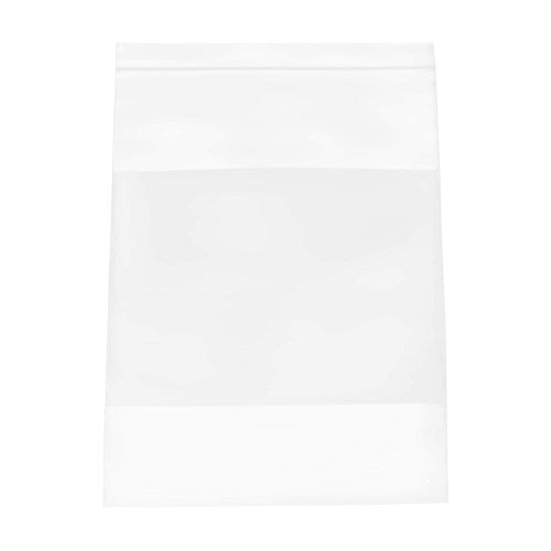 VALUE Reclosable Bags w/White Block 8 x 10 x 2 Mil Case:1000