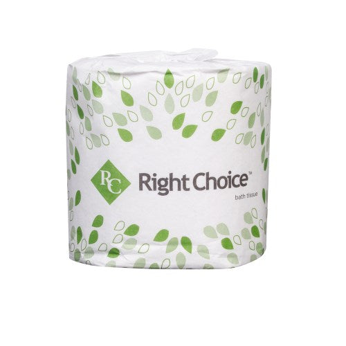 Right Choice ™ Paper Sbt Toilet Tissue 2-Ply 500-Sheets, White, 4.5" X 3.5" 96/Case