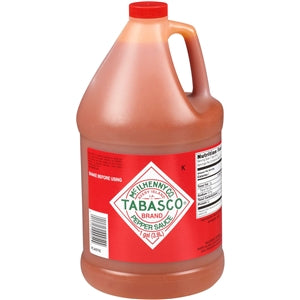 Tabasco Pepper Sauce Hot Sauce Bulk-1 Gallon-4/Case