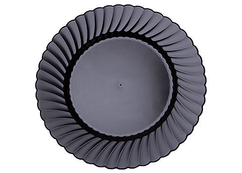 Classicware Dinner Plate 10.25" Black Plastic 18/Pack 144/Case