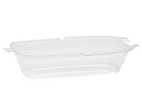 Banana Split Boat Dish & Lid 12.75 Oz. Clear PET 500/Case