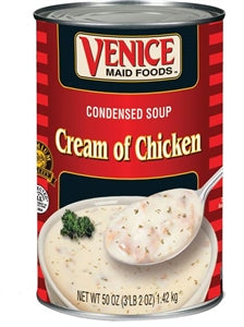 Venice Maid Old Fashioned Cream Of Chicken Condensed Soup-50 oz.-12/Case