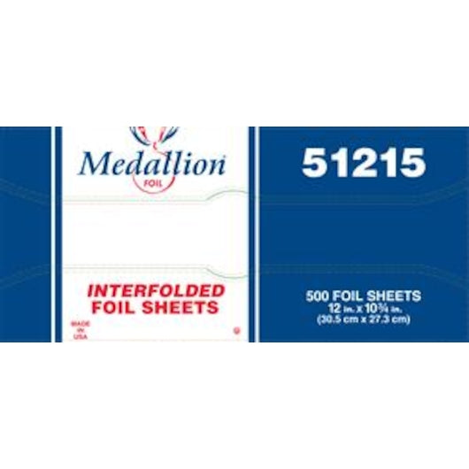 Hfa Handi-Foil 12 Inch X 10.75 Inch Foil Sheet-500 Count-6/Case