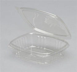 Genpak- Hinged 5.38 Inch X 4.5 Inch X 1.5 Inch Clear Hinged Deli Container-100 Each-100/Box-2/Case