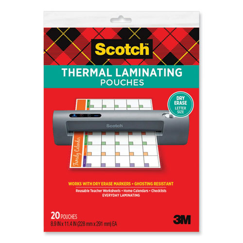 Scotch™ Laminating Pouches 3 Mil 8.9x11.4 Clear 20/pack