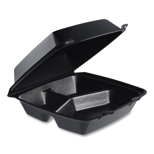 Dart Large 3-compartment Foam Carryout Trays