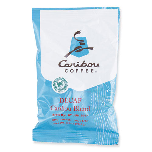 Caribou Coffee Decaf Caribou Blend Coffee Fractional Packs 2.5 Oz 18/Case
