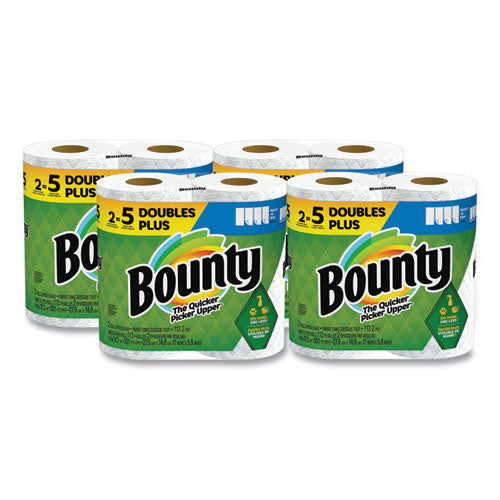 Procter & Gamble Bounty Kitchen Roll Paper Towels, 2-Ply, White, 10.5 x  11, 87 Sheets/Roll, 4 Triple Rolls/Pack, 6 Packs/Carton, PGC06109