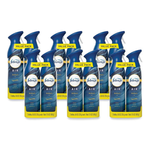 Febreze Air Ocean 17.6 Oz Aerosol Spray 2/pack 6 Packs/Case