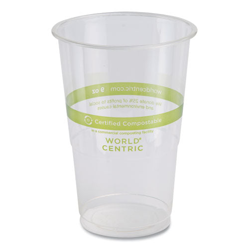 World Centric Pla Clear Cold Cups 9 Oz Clear 2000/Case