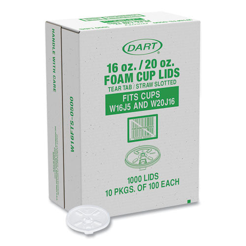 Dart Foam Containers, 16 oz, White, 25/Bag, 20 Bags/Carton