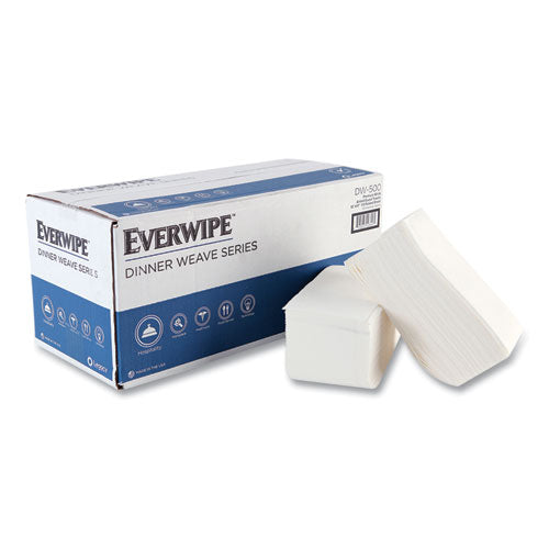 Everwipe™ Premium Guest Towel Napkins 2-ply 12"x17" White 100/pack 5 Packs/Case