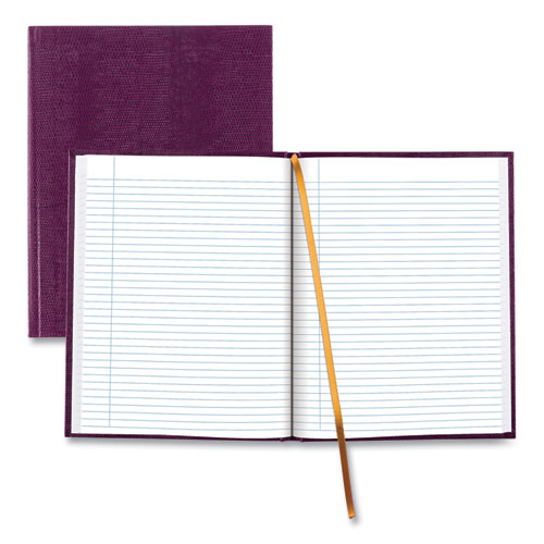 Blueline Executive Notebook With Ribbon Bookmark1 Subject Medium/college Rule Grape Cover (75) 10.75x8.5 Sheets