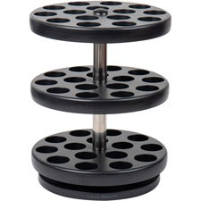 Mind Reader Anchor 3-Tier Single Serve Pod Carousel-45 X Coffee Pod-3 Tiers-11.8" Height X 9.5" Width X 9.5" Depth-Counter-Heavy Duty Rubber Grip Durable-Black-Plastic-1 Each