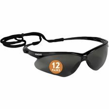 Kleenguard V30 Nemesis Safety Eyewear-Recommended For: Workplace  Home-Durable  Lightweight  Wraparound Frame  Anti-fog  Flexible  Soft  Neck Cord-UVA  UVB  UVC Protection-Polycarbonate-12/Carton