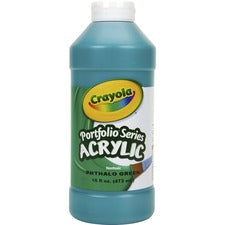 Crayola Portfolio Series Acrylic Paint-16 Fl Oz-1 Each-Phthalo Green