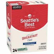 Seattle's Best Coffee K-Cup Breakfast Blend Coffee-Compatible With Keurig Brewer-Medium-24/Box
