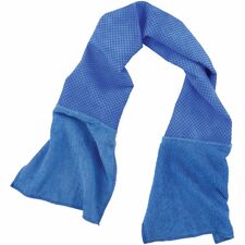 Ergodyne 6604 Multipurpose Cooling Towel-Blue-Polyvinyl Alcohol PVA  MicroFiber-Absorbent  Machine Washable  Long Lasting  Reusable-For Multipurpose-1 Each