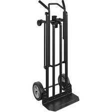 Cosco 2-in-1 Hybrid Hand Truck-800 Lb Capacity-4 Casters-Steel-x 18" Width X 16" Depth X 46" Height-Steel Frame-Black-1 Each