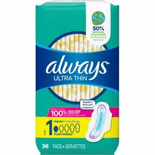 Always Flexi-Wing Ultra Thin Pads-6/Carton-Unscented