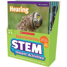 Scholastic SuperScience STEM Instant Activities Printed Book-Grade 4-6