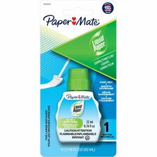 Paper Mate Liquid Paper Fast Dry Correction Fluid - 22 mL - Bright White - Fast-drying, Spill Resistant - 1 / Pack Paper Mate Liquid Paper Fast Dry Correction Fluid - 22 mL - Bright White - Fast-drying, Spill Resistant - 1 / Pack